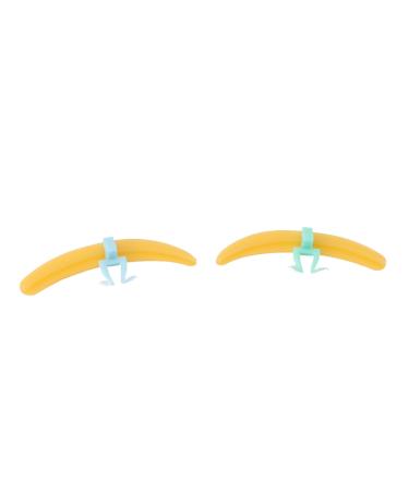 Eyelash Separator Set Sturdy Silicone Pads Reusable Eyelash Separator Tool Easy Grafting and Separating Denser Lashes for Home and Salon Use Yellow