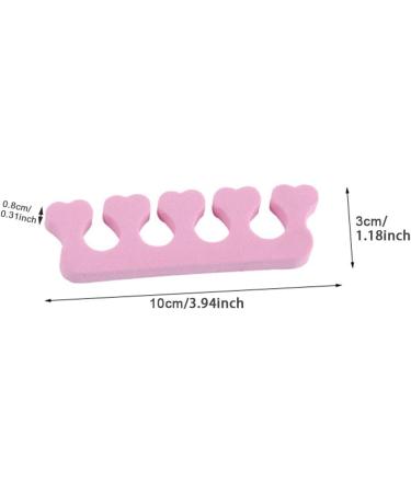 Pink 100 Pcs Disposable Soft Sponge Toe Finger Separators for Pedicure - Buy Online on GoSupps.com