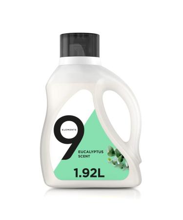 9 Elements Liquid Laundry Detergent Eucalyptus Scent 65 oz