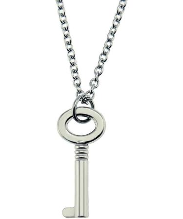 Mumaya Women's Chocker Necklace with Lock Pendant Stainless Steel Chain Necklace Lock Key Pendant Pendant Necklace Couple Padlock Necklace - Buy Online on GoSupps.com