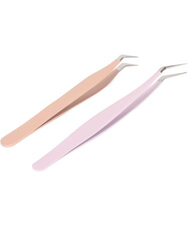 3pcs Stainless Steel Eyelash Tweezers Set - Smooth Applicator Tools for False Eyelash Extensions | International Shipping Available - Buy Online on GoSupps.com