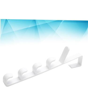 Alipis 3pcs 5 Door Rack Hooks Hat Hangerwhitel The Coat Over Holders Towel Multifunctional Plastic medium White - Buy Online on GoSupps.com