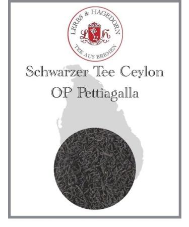 Lerbs Hagedorn Lerbs & Hagedorn Black tea Ceylon OP Pettiagalla Spicy slightly malty 1kg approx 81 liters Orange Pekoe