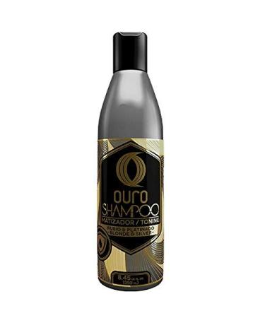 Ouro Toning Shampoo (Matizador) for blonde & silver hair 8.45 oz Bottle 8.45 Ounce-250ml