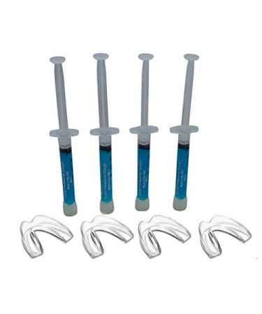 4 Syringes Remineralization Gel with 4 Custom Teeth Trays - Strengthens Teeth Enamel - Reduces Teeth Sensitivity - Remineralizes and Desensitizes Teeth - Great for After Teeth Whitening