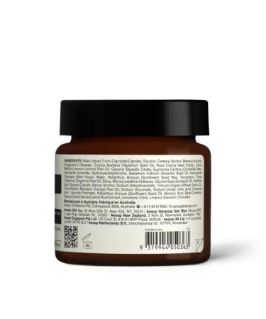 Aesop Mandarin Facial Hydrating Cream | Cools Tones and Balances Normal And Combination Skin | Mandarin Rind Lemon Rind Tangerine Rind | 2.1 oz / 60 mL - Buy Online on GoSupps.com