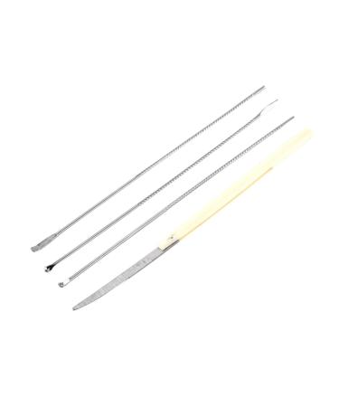 Stainless Steel Ear Suit Set Ear Scoop Ear Tool Set Stainless Steel Ear Suit Ear Spoon Simple Earpick Silver Ear Suit Ear Spoon Ear Spoon