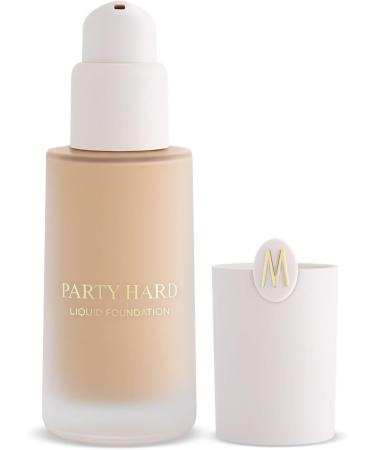 WYCON Cosmetics PARTY HARD Vegan-Friendly Fluid Foundation with Natural Shimmering Finish - 05 LIGHT BEIGE - Buy Online on GoSupps.com