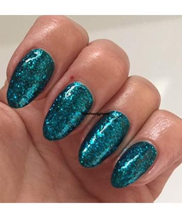 Bluesky Nail Gel Polish GREEN KEEPER Green Glitter Turquoise Glitter UV LED Soak Off (Requires curing under UV/LED Lamp) - Buy Online on GoSupps.com