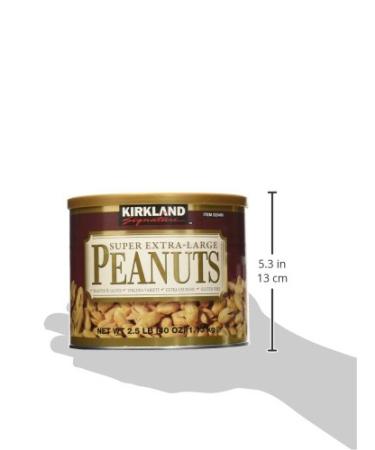Kirkland Signature Super XL Virginia Peanuts 40oz Light Brown - 2.5lb Pack of 1 - Buy Online on GoSupps.com