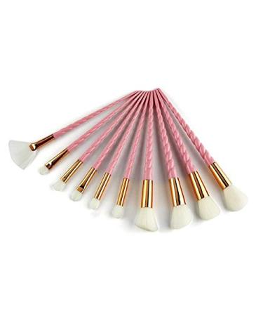 Milopon 10pcs Makeup Brush Set Foundation Eyeshadow Eyebrow Eyeliner & Blush Brushes | Perfect Birthday Gift International Shipping - Buy Online on GoSupps.com