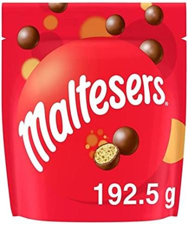  G n rique MALTESERS - Crunchy milk chocolate balls filled with malted milk 192g - Crunchy malty pleasure in one bite - Chocolate confectionery. - Pack of 4 - Sold as a set - Buy Online on GoSupps.com