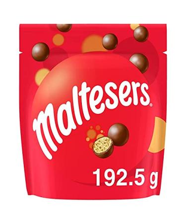 G n rique MALTESERS - Crunchy milk chocolate balls filled with malted milk 192g - Crunchy malty pleasure in one bite - Chocolate confectionery. - Pack of 4 - Sold as a set