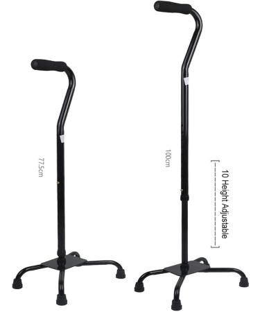 Soft Foam Offset Grip Walking Stick Telescopic Walking Stick Lightweight Portable Height Adjustable Crutch Balancing Mobility Aid for Senior Men and Women Bathing in Sunlight - Buy Online on GoSupps.com