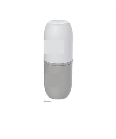 Digjobk toothbrush cup portable travel toothpaste toothbrush case creative plastic couples toothbrush cups bathroom toothbrush cover (color: light gray) 19.5*9.3 light gray
