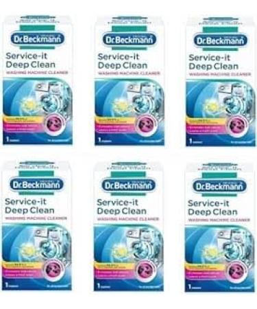6 x Dr.Beckmann Service-it Deep Clean Washing Machine Cleaner 250g