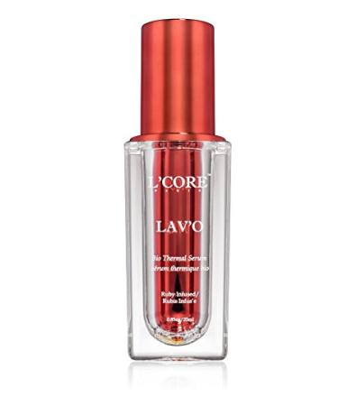 L'Core Paris Thermal Serum Lavo Bio Collection - For Instant Heating Effect Open Pores Penetrate Deep Layers of Skins Absorb Oils Toxins and Dirt - 0.85oz/25ml