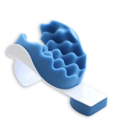Neck Support Tension Reliever Neck Shoulder Relaxer Blue Sponge Releases Muscle Tension Relieves Tightness Soreness Neck and Shoulder Relaxer Cervical Traction Device Pillow Neck