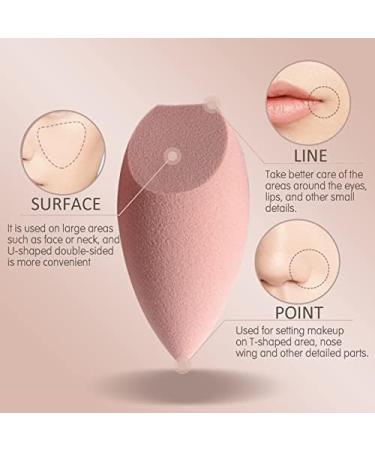Makeup Sponge Makeup Puff Microfiber Velvet Sponges Makeup Blender Spong Powder Egg Shaped Foundation Concealer Cream Face Cosmetic Makeup Sponge Holder(COLOR-2) - Buy Online on GoSupps.com