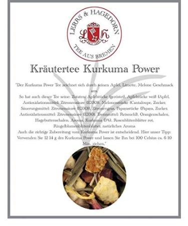 Lerbs & Hagedorn Lerbs & Hagedorn Turmeric Power Herbal Tea | Apple lime melon approx. (162 liters) Apple pieces (toasted) white apple pieces