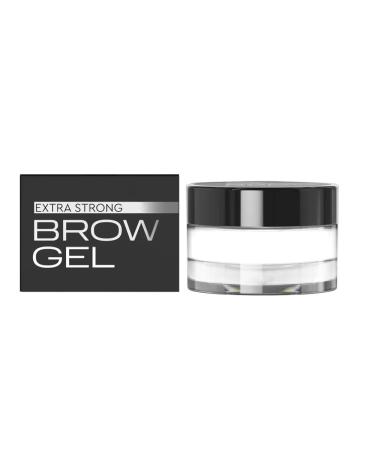 Bronsun BRONSUN Eyebrow Fixing Gel 10g - Extreme Hold 12h | Lamination Effect or Fluffy Look | Clear | With Argan Oil & Panthenol