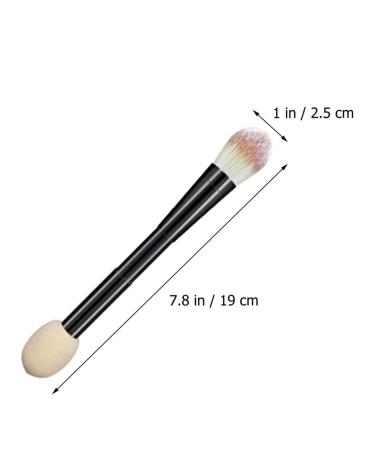 FRCOLOR Double-Ended Makeup Brush Set - 2 Fluffy Brushes for Foundation & Concealer | Non-Latex Blending Sponge - Perfect for Flawless Makeup - Buy Online on GoSupps.com