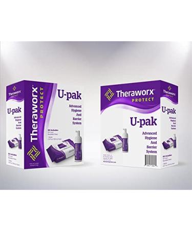 Theraworx Protect U-Pak 60-Ct Wipes Plus Hygiene Foam 3.4 oz for Urinary Health (2 Pack)