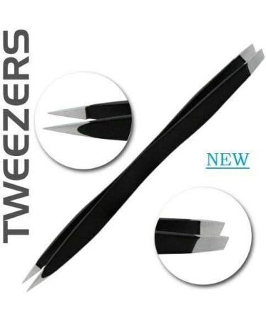 Haryali London Eyebrow Tweezers Set | Stainless Steel Beveled Design for Hair Removal Ingrown Hair & Eyelash Extensions - Perfect for Women - Buy Online on GoSupps.com