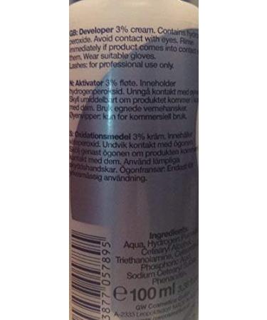 Refectocil SET - Pure Black Cream Hair Dye + Creme Oxidant 3% 3.4oz + Mixing Dish + Mascara Brush - Buy Online on GoSupps.com