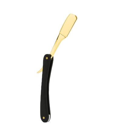 Premium Gold Folding Straight Edge Razor for Men | Close Shave Manual Barber Razor - International Shipping Available - Buy Online on GoSupps.com