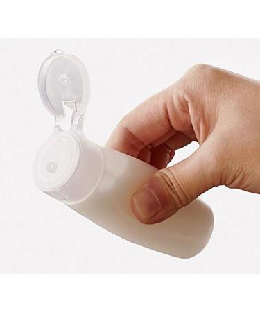 2 Pack 200ml Clear Travel Containers - Squeezable Plastic Bottles with Flip Cap for Shampoo Conditioner Lotion | Ideal for Facial Cleanser & Toiletries - Buy Online on GoSupps.com