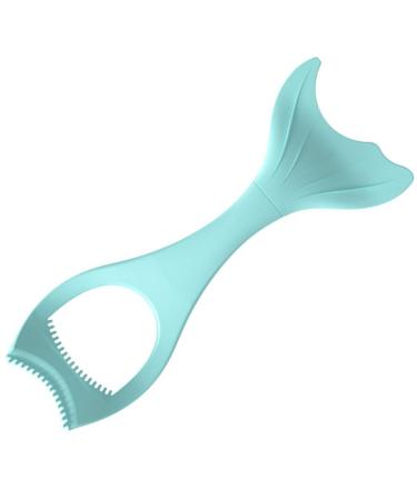 Mipcase Mascara Shield 3 in 1 Eyelash Tool Silicone Mascara Guard Compact Eyelash Separator Tool for Women Girls Blue