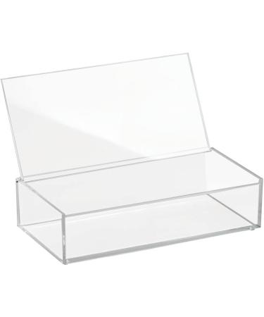 MDesign Large Cosmetics Organizer Box with Lid | Perfect Makeup Storage for Nail Polish & Powder | Transparent Makeup Organizer - Buy Online on GoSupps.com