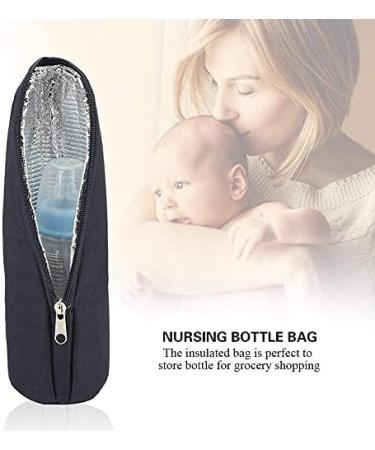 FTVOGUE Insulated Bottle Holder & Warmer Bag for Baby Feeding | Thermal Carrier for Water Bottles | Stroller Hanging | 3.15 x 3.15 x 9.45inch - Buy Online on GoSupps.com