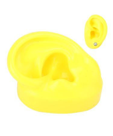 Soft Silicone Fake Ear Model - Left Human Ear Display Teaching Aid (Yellow) #713 | International Shipping Available - Buy Online on GoSupps.com