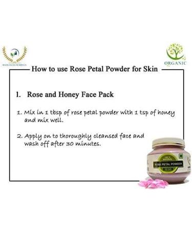 READ QURA RAINTECH HERBALS Pure & Natural Double Filtered Rose Petal Powder for Skin Facial Mask for Fairness Tanning and Radiant Skin 100 Grams - Buy Online on GoSupps.com