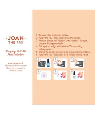 MoYou-London Pro XL 04 Nail Design Stencils - Perfect for Creative Nail Art | International Shipping - Buy Online on GoSupps.com