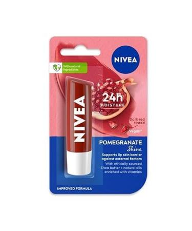 Shine Caring Lip Balm Pomegranate Flavor 4.8g Tube 1 Count (Pack of 1)