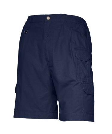5.11 Tactical Men's 9-Inch Work Shorts, Cotton Canvas Fabric, Action Waistband, 7 Pockets, Style 73285 36 Fire Navy