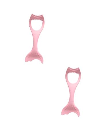 Ipetboom 2pcs Eyeliner Auxiliary Artifact Eye Shadow Makeup Applicators Women Makeup Supplies Guard Comb Miss 15X4.5CMx2pcs Pinkx2pcs