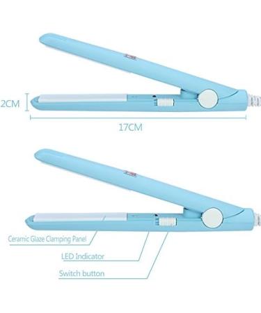 2 in 1 Mini Flat Iron - Ceramic Tourmaline Hair Straightener & Curler in 4 Colors | Salon Quality Mini Hair Tools - Buy Online on GoSupps.com