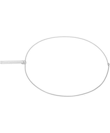 Stress Relief Mindful Necklace Increase Lung Volume Reduce Anxiety Mindful Breathing Necklace Skin Friendly for Men for Daily Wear (Steel Color) - Buy Online on GoSupps.com