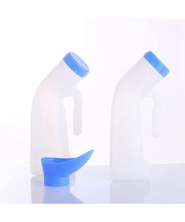 Florencey 2 Packs Unisex Spill Proof Urinal for Men and Women with Screw Lid Urinal Funnel for Travel Outdoor - Buy Online on GoSupps.com