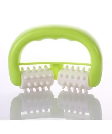 Roles massager fascia and cellulite blaster muscle roll fat blaster release mini output deep tissue myofascial release tool body massage for men and women (green)