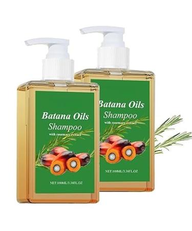 Lot de 2 shampoings l'huile de Batana shampooing l'huile de romarin pousse des cheveux perte de cheveux naturelle nourrit et r g n re les cheveux hydratant en profondeur renforce la repousse