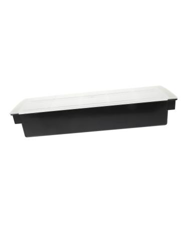 Alipis Box Dog Fruit Box Food Tray Sectional Food Serving Containers Dry Fruit Container Dried Fruit Plate 49.5X15.5X9CM Black