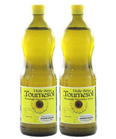 Sunflower Oil from France Set of 2 Bottles 1 L
