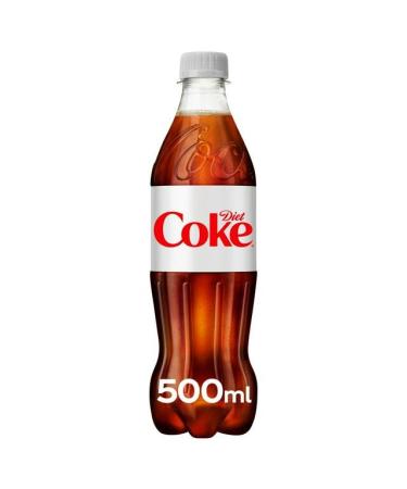 Diet Coke 500ml Bottles Non Price Marked Cafe Packs (12 Bottles) Diet Coke 12 Bottles
