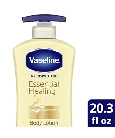 Vaseline Intensive Care Essential Healing Body Lotion - 20.3 oz Pump Bottle - Moisturize Dry Skin - Proven Effective Healing - Healthier Looking Skin - 1 Pack - Buy Online on GoSupps.com