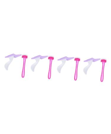Baluue 4ensembles Tondeuse Poils Intimes Rasoir Ergonomique Pour Bikini Coupe-cheveux Privatif Couleur Al atoire Compacte Et Facile Transporter